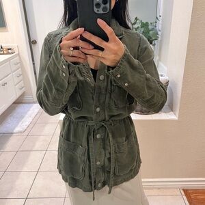 AG Adriano Goldschmied Utility Jacket in Forest Green